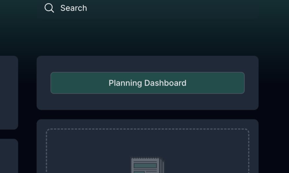 Dashboard Button