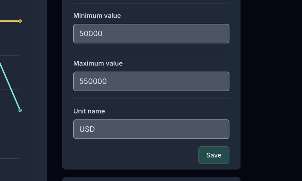 Customize scale and unit