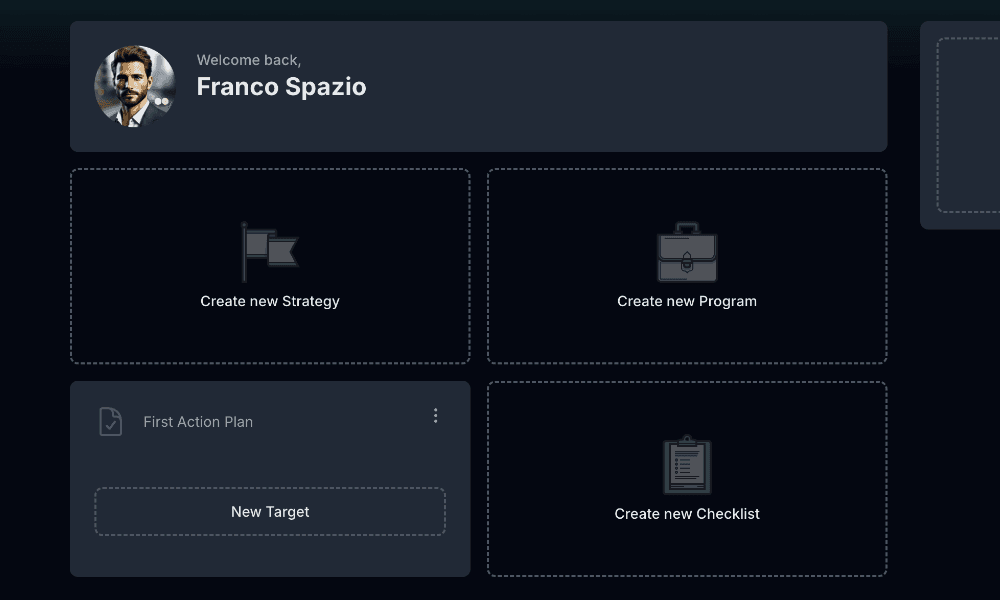 Action Plan in Home Page