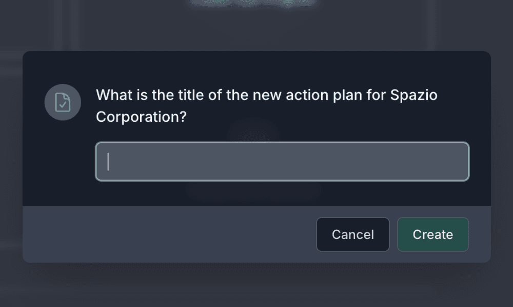 Action Plan Name