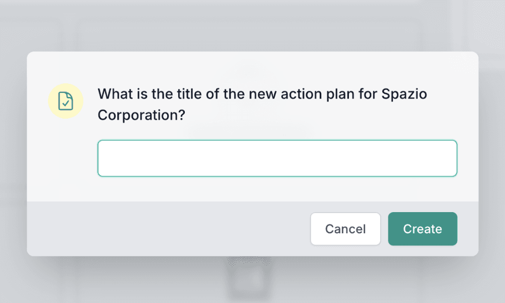 Action Plan Name